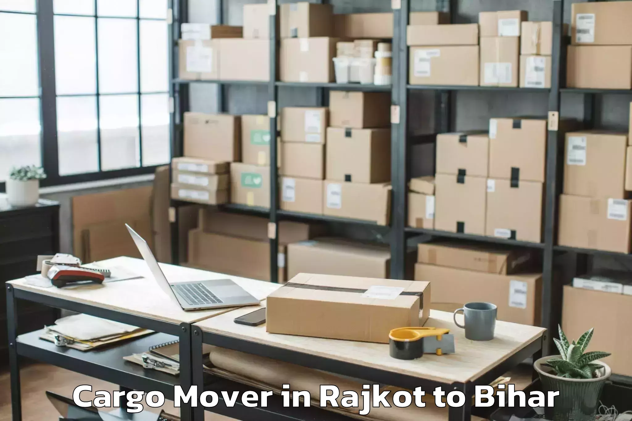 Easy Rajkot to Mohiuddinagar Cargo Mover Booking